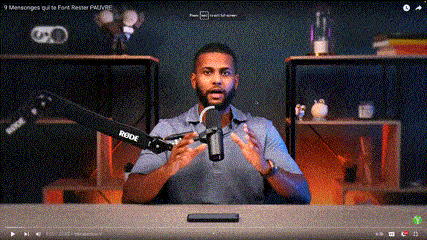 Une photo d'écran d'une vidéo YouTube de Yomi Denzel.